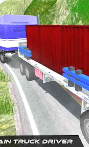 Simulador de caminhão de carga em subida 2
