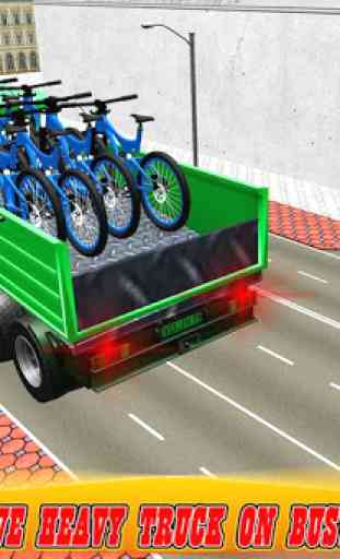Simulador de caminhão de transporte bicicleta BMX 1