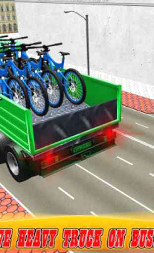 Simulador de caminhão de transporte bicicleta BMX 4