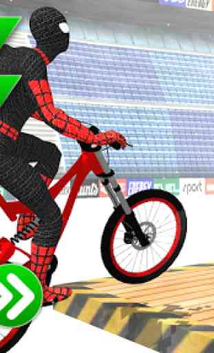 Superhero BMX bike stunts track 1