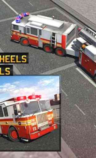 Caminhão de bombeiros Escola de condução Simulador 3