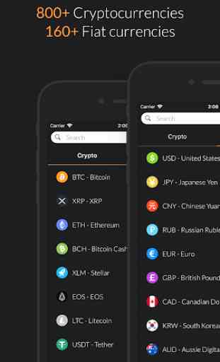 Coinvero - Currency Converter for Bitcoin & Crypto 2