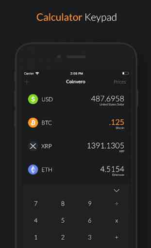 Coinvero - Currency Converter for Bitcoin & Crypto 3