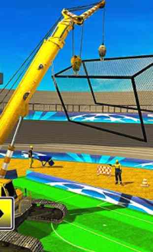 construtor estádio futebol novo jogo construção 3D 2
