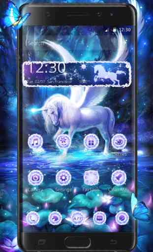 Fantástico Roxa Pegasus Tema 3