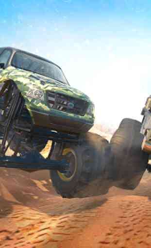 Fearless Army Monster Truck Derby Stunts 3