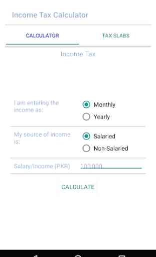 Income Tax Calculator 1