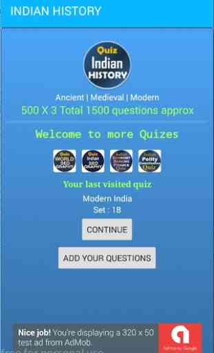 Indian History Quiz AIH MIH MOD 1500 MCQ 1