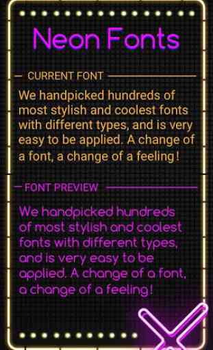 Neon Font for FlipFont , Cool Fonts Text Free 1