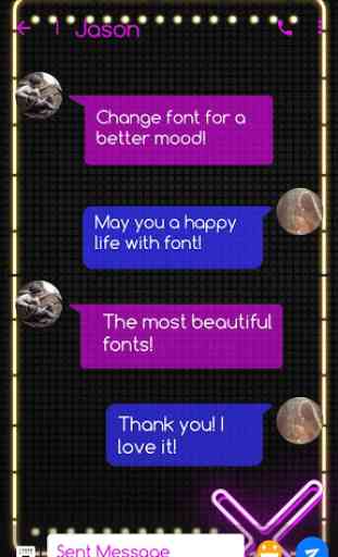 Neon Font for FlipFont , Cool Fonts Text Free 2