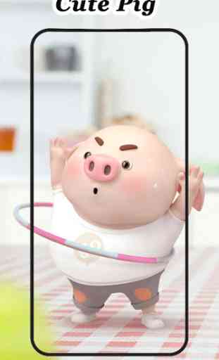 Papéis de Parede Cute Pig 3