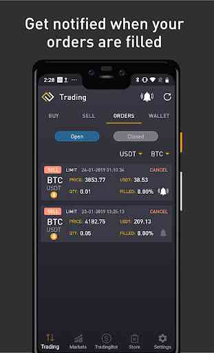 ProfitTrading For Binance US - Trade much faster 3