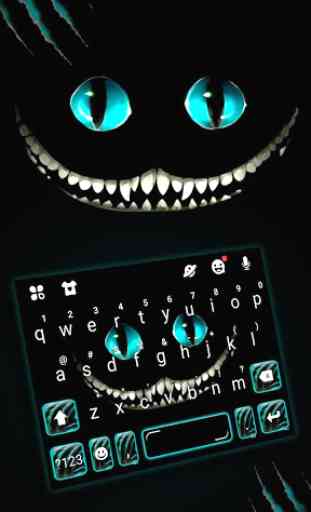 Tema Keyboard Devil Cat Smile 1