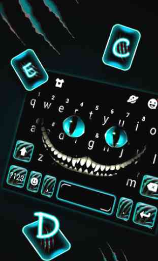 Tema Keyboard Devil Cat Smile 2