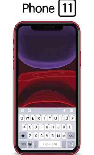 Tema Keyboard Red Phone 11 1