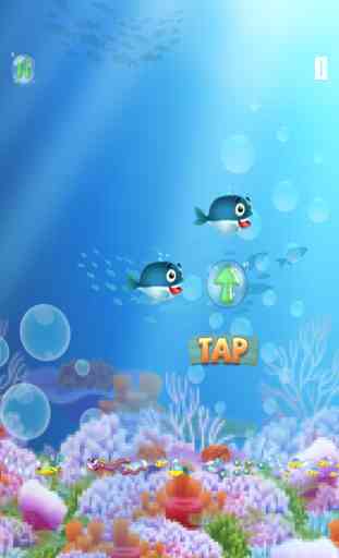 Uma baleia jogo Flappy-Fins A Flappy-Fins Whale Game 2