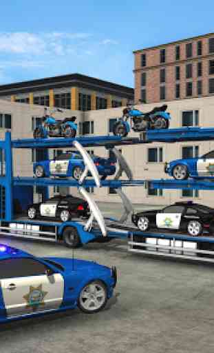 US Police Robot Car Transporter Police Plane Game 1