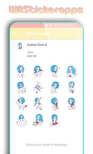 WAStickerApps: Adesivos de Anime 4