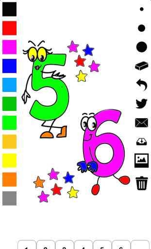 123 Livro de Colorir para Crianças: Aprenda a desenhar os números! 1