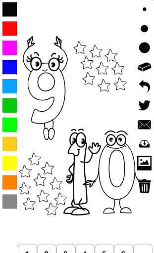 123 Livro de Colorir para Crianças: Aprenda a desenhar os números! 4