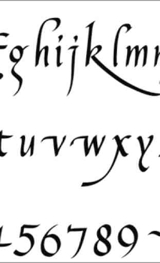 Artes de escrita de letras de caligrafia 1