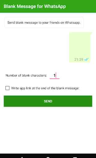 Blank Message for WhatsApp: WhatsBlank 1