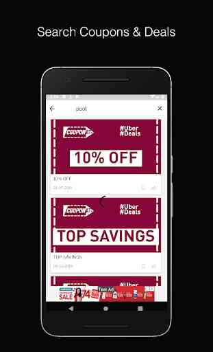 Coupons for Uber, discount promo codes by Couponat 2