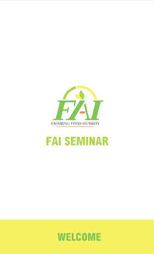 FAI Seminar 1