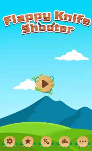 Flappy Knife Shooter : Tap to Throw the target 1