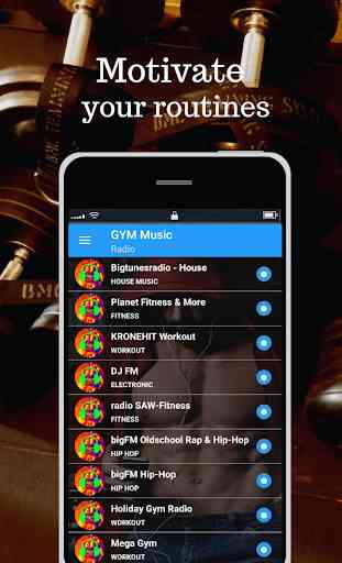 GYM Radio - workout music free - online 4