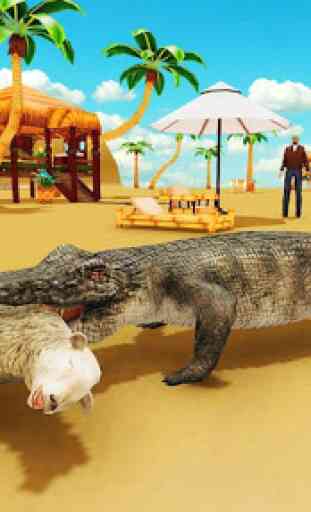 Hungry Crocodile Beach City Attack Simulator 2019 1
