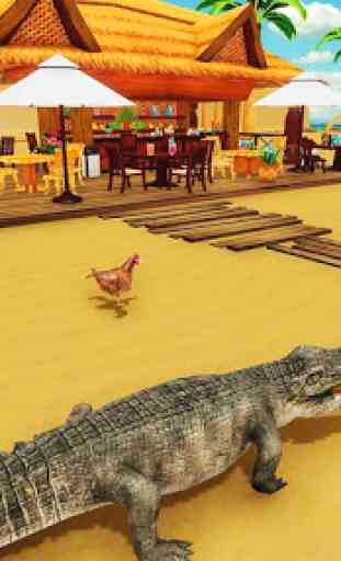 Hungry Crocodile Beach City Attack Simulator 2019 2