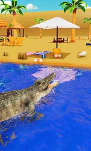 Hungry Crocodile Beach City Attack Simulator 2019 3