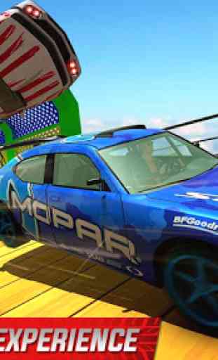 Impossible Mega Ramp Sports Car Stunt Drive 3