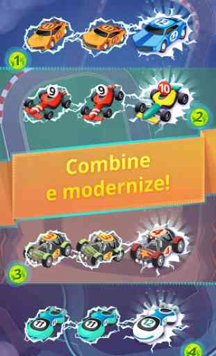 Jogos de fusionar carros: Race Cars Merge Games 1