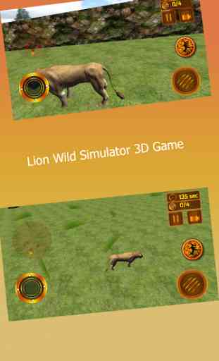 Leão Wild Simulator 3D Jogo 1