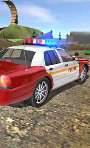 Polícia da cidade dirigindo o simulador de carro 3