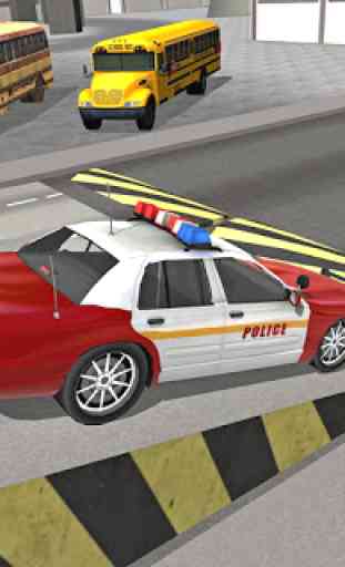 Polícia da cidade dirigindo o simulador de carro 4