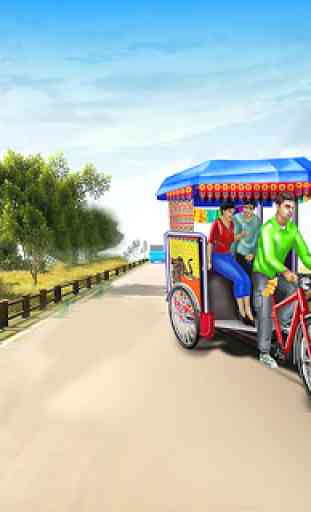 riquixá simulador de bicicleta 2019: jogo de táxi 4