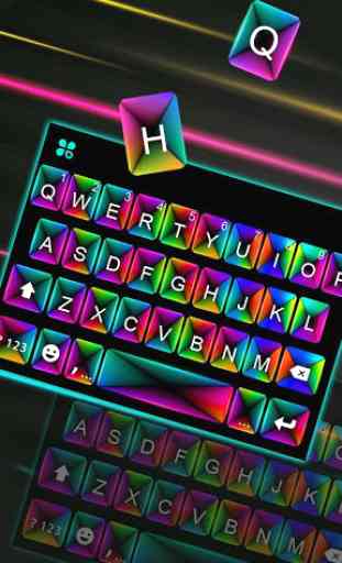 Tema Keyboard Laser Color Box 3d 1