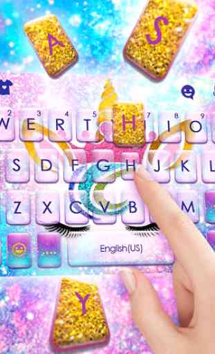 Tema Keyboard Sweetie Unicorn Galaxy 2