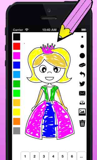 Livro para colorir da princesa para as meninas: com muitas fotos, como Cinderela, reino, castelo e cavalo! 1