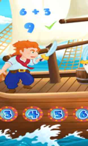 Luta de Espada de Piratas - Jogo de Contar Educacional Divertido Para Crianças. 2