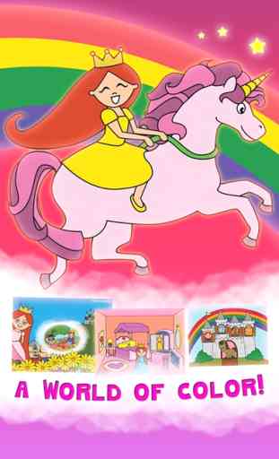 Princesa do conto de fadas para colorir Wonderland para miúdos e Edição Família Pré-escolar grátis Princess Fairy Tale Coloring Wonderland for Kids and Family Preschool Free Edition 1