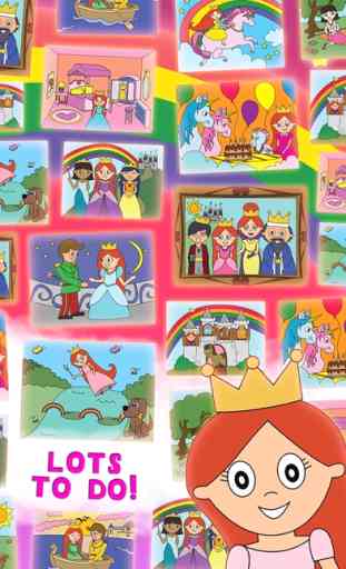 Princesa do conto de fadas para colorir Wonderland para miúdos e Edição Família Pré-escolar final 3