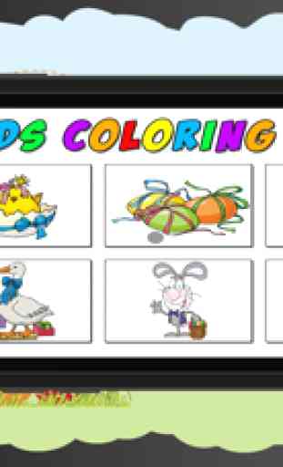 easter livro de colorir - meu jogo livre para crianças com ovos, feliz Uma coelhos, galinhas e pintinhos - coloração crianças para iPhone e iPad 1