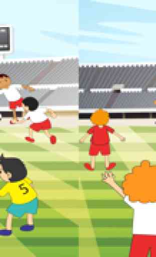 Jogo ativo para crianças 2-5 idade sobre futebol: jogos e quebra-cabeças para o jardim de infância, pré-escola ou creche com jogadores de futebol. Saiba para a Copa do Mundo em 2014 no Brasil! 1
