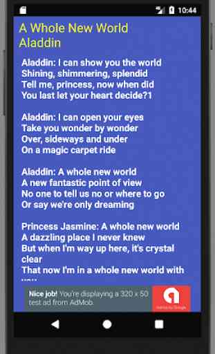 A Whole New World Lyrics 1