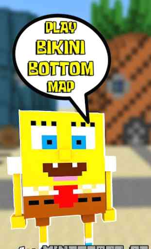 Bikini Bottom Maps and Sponge Mod for Minecraft PE 1