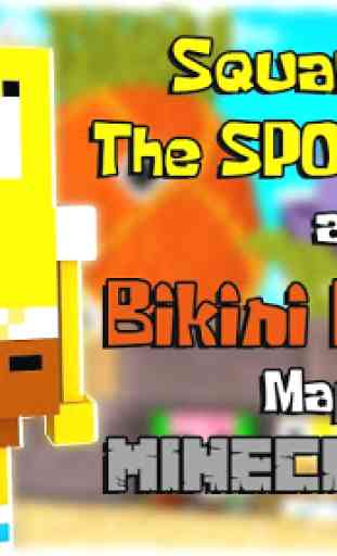 Bikini Bottom Maps and Sponge Mod for Minecraft PE 3